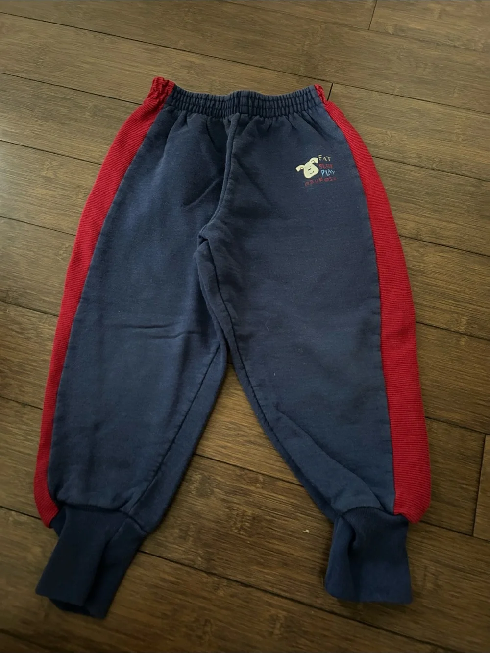 Vintage Oshkosh Navy and Red Jogger Sweatpants